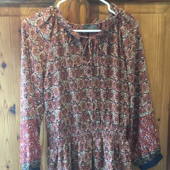 Dress Forum Boho Mini Dress with Smocked Waist, Size Small (NWOT) - Picture 6 of 9